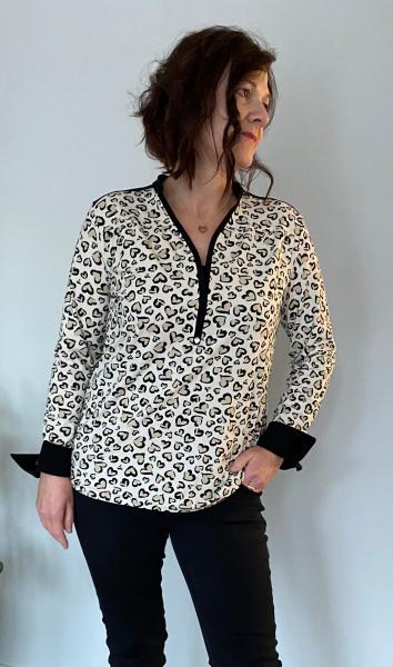 Nähbeispiel Blusenshirt Jersey Lillesol & Pelle Nr. 5